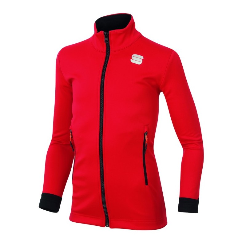 Oppvarming jakke Sportful Squadra Junior rød